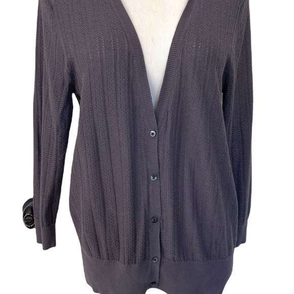 NWT -OLD NAVY LIGHTWEIGHT KNIT SWEATER CARDIGAN IN GRAY - Picture 3 of 5